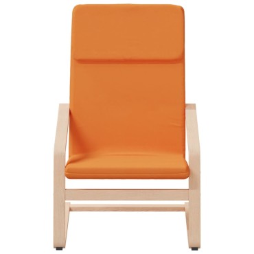 vidaXL Πολυθρόνα Relax Σκούρο Κίτρινο Υφασμάτινη με Υποπόδιο 59x82x98cm 1 τεμ.