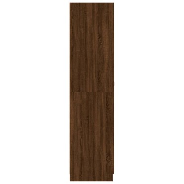 vidaXL Ντουλάπα Καφέ Δρυς 90x52x200cm από Επεξεργασμένο Ξύλο 1 τεμ.