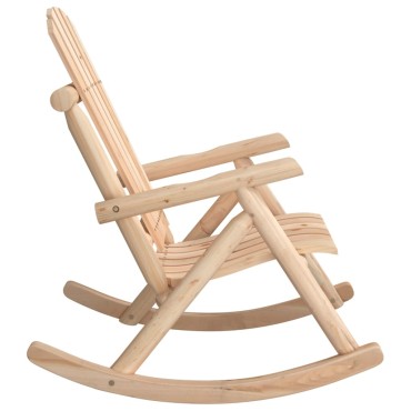 vidaXL Καρέκλα Κήπου Κουνιστή 69x96x101cm από Μασίφ Ξύλο Ερυθρελάτης