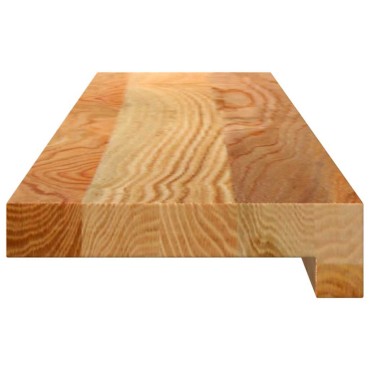 vidaXL Περβάζια παραθύρων 2 τεμ. Αν. Καφέ 80x15x2 εκ. Μασίφ Ξύλο Δρυός