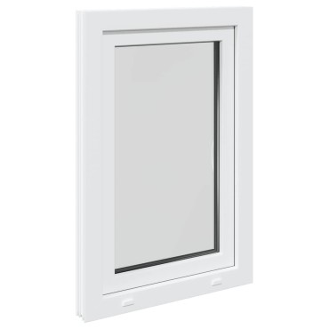 vidaXL Παράθυρο Υπογείου "RISOR" 60x100 εκ. Ανακλινόμενο & Περιστρεφόμενο DIN Δεξιό Λευκό