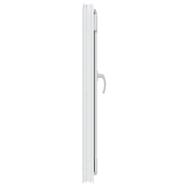 vidaXL Παράθυρο Υπογείου "RISOR" 60x100 εκ. Ανακλινόμενο & Περιστρεφόμενο DIN Αριστερά Λευκό