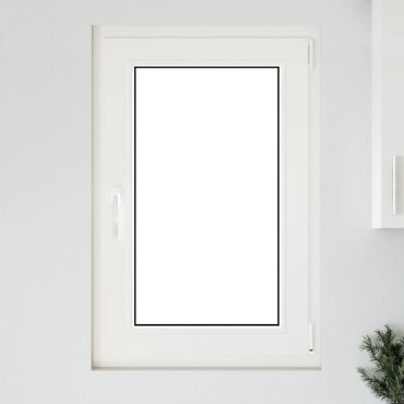 vidaXL Παράθυρο Υπογείου "RISOR" 60x100 εκ. Ανακλινόμενο & Περιστρεφόμενο DIN Δεξί Ανθρακί