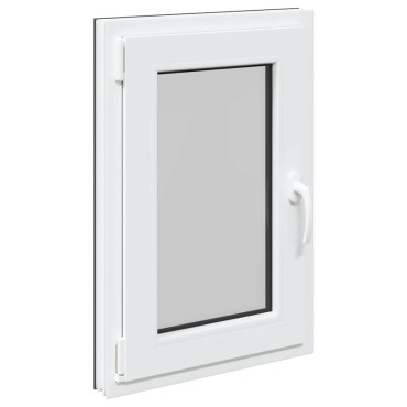 vidaXL Παράθυρο Υπογείου "RISOR" 50x75 εκ. Ανακλινόμενο & Περιστρεφόμενο DIN Αριστερό Ανθρακί