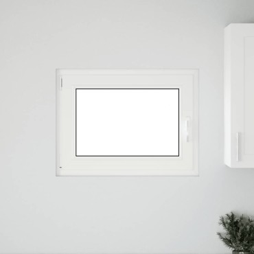 vidaXL Παράθυρο Υπογείου "RISOR" 80x70 εκ. Ανακλινόμενο & Περιστρεφόμενο DIN Αριστερό Ανθρακί