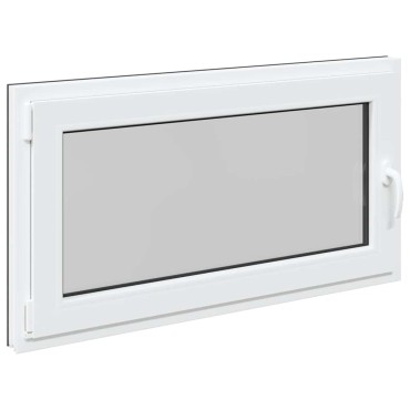 vidaXL Παράθυρο Υπογείου "RISOR" 110x50 εκ. Ανακλινόμενο & Περιστρεφόμενο DIN Αριστερό Ανθρακί