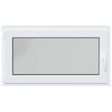 vidaXL Παράθυρο Υπογείου "RISOR" 110x50 εκ. Ανακλινόμενο & Περιστρεφόμενο DIN Αριστερό Ανθρακί