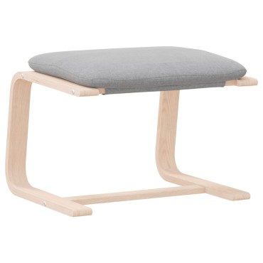 vidaXL Υποπόδιο Ανοιχτό Γκρι 51x41x40cm Υφασμάτινο 1 τεμ.