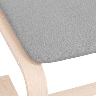 vidaXL Υποπόδιο Ανοιχτό Γκρι 51x41x40cm Υφασμάτινο 1 τεμ.
