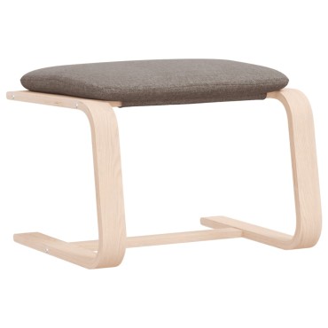 vidaXL Υποπόδιο Taupe 51x41x40cm Υφασμάτινο 1 τεμ.
