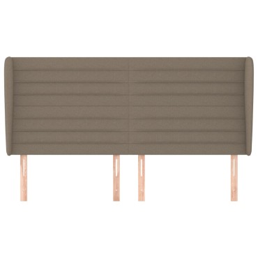 vidaXL Κεφαλάρι με Πτερύγια Taupe 183x23x118/128cm Υφασμάτινο 1 τεμ.