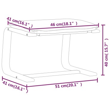 vidaXL Πολυθρόνα Relax Taupe Υφασμάτινη με Υποπόδιο 59x82x98cm 1 τεμ.