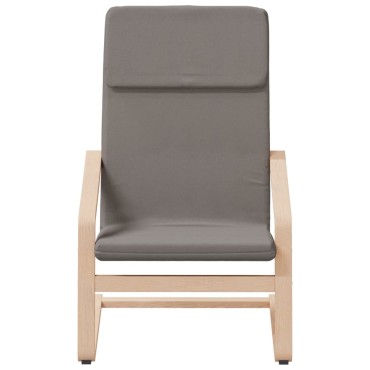 vidaXL Πολυθρόνα Relax Taupe Υφασμάτινη με Υποπόδιο 59x82x98cm 1 τεμ.