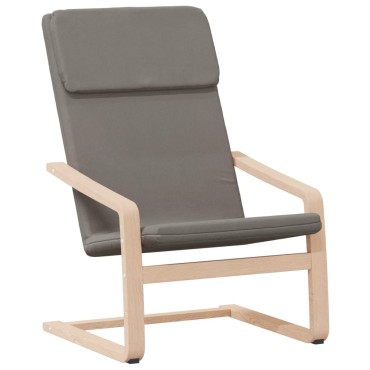 vidaXL Πολυθρόνα Relax Taupe Υφασμάτινη με Υποπόδιο 59x82x98cm 1 τεμ.