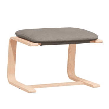 vidaXL Πολυθρόνα Relax Taupe Υφασμάτινη με Υποπόδιο 59x82x98cm 1 τεμ.