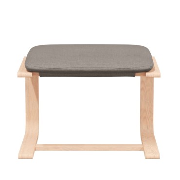 vidaXL Πολυθρόνα Relax Taupe Υφασμάτινη με Υποπόδιο 59x82x98cm 1 τεμ.
