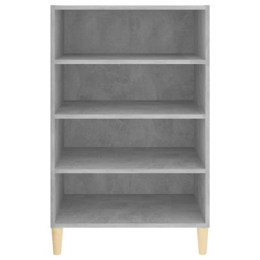 vidaXL Ραφιέρα Γκρι Σκυροδέματος 57x35x90cm από Επεξ. Ξύλο 1 τεμ.