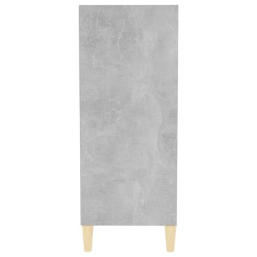 vidaXL Ραφιέρα Γκρι Σκυροδέματος 57x35x90cm από Επεξ. Ξύλο 1 τεμ.