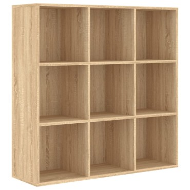 vidaXL Βιβλιοθήκη Χρώμα Sonoma Δρυς 98x29x97,5cm Επεξεργασμένο Ξύλο 1 τεμ.