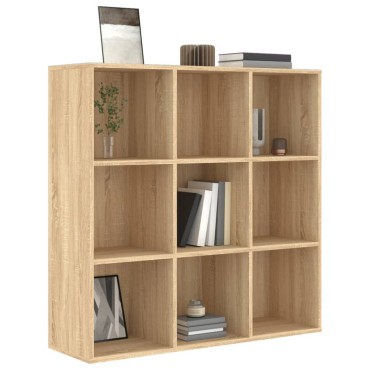 vidaXL Βιβλιοθήκη Χρώμα Sonoma Δρυς 98x29x97,5cm Επεξεργασμένο Ξύλο 1 τεμ.