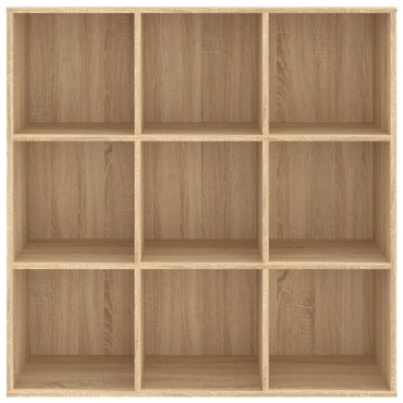 vidaXL Βιβλιοθήκη Χρώμα Sonoma Δρυς 98x29x97,5cm Επεξεργασμένο Ξύλο 1 τεμ.