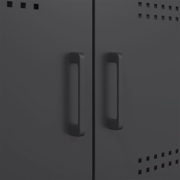 vidaXL Ντουλάπι Μαύρο 100,5x39x79cm από Χάλυβα 1 τεμ.