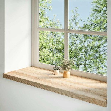 vidaXL Περβάζια παραθύρων 2 τεμ. 120x40x2 εκ. Ακατέργαστο Μασίφ Δρυός