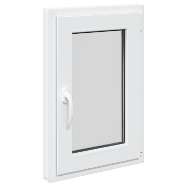 vidaXL Παράθυρο Υπογείου "RISOR" 50x75 εκ. Ανακλινόμενο & Περιστρεφόμενο DIN Δεξιό Λευκό