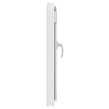 vidaXL Παράθυρο Υπογείου "RISOR" 50x75 εκ. Ανακλινόμενο & Περιστρεφόμενο DIN Αριστερά Λευκό