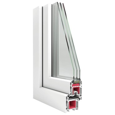 vidaXL Παράθυρο Υπογείου "RISOR" 50x75 εκ. Ανακλινόμενο & Περιστρεφόμενο DIN Αριστερά Λευκό