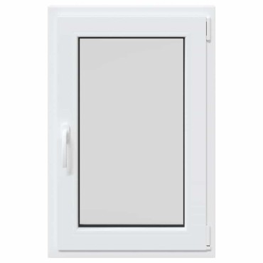 vidaXL Παράθυρο Υπογείου "RISOR" 60x100 εκ. Ανακλινόμενο & Περιστρεφόμενο DIN Δεξιό Λευκό