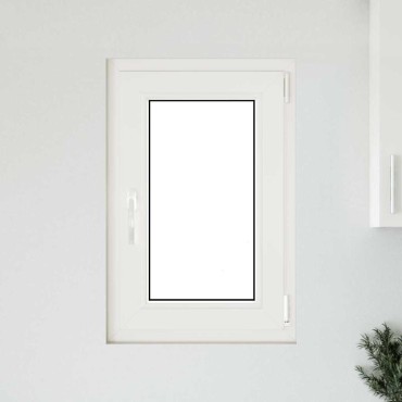 vidaXL Παράθυρο Υπογείου "RISOR" 50x75 εκ. Ανακλινόμενο & Περιστρεφόμενο DIN Δεξί Ανθρακί