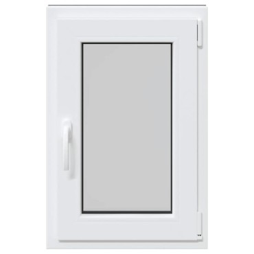 vidaXL Παράθυρο Υπογείου "RISOR" 50x75 εκ. Ανακλινόμενο & Περιστρεφόμενο DIN Δεξί Ανθρακί