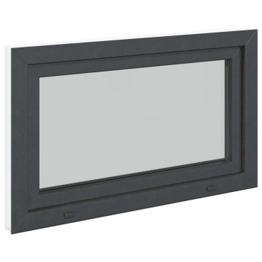 vidaXL Παράθυρο Υπογείου "RISOR" 100x50 εκ. Ανακλινόμενο & Περιστρεφόμενο DIN Αριστερό Ανθρακί