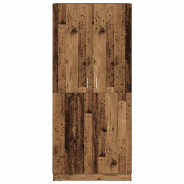 vidaXL Ντουλάπα Παλιό Ξύλο 80x52x180cm από Μοριοσανίδα 1 τεμ.