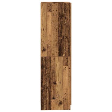 vidaXL Ντουλάπα Παλιό Ξύλο 80x52x180cm από Μοριοσανίδα 1 τεμ.