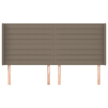 vidaXL Κεφαλάρι με Πτερύγια Taupe 183x16x118/128cm Υφασμάτινο 1 τεμ.