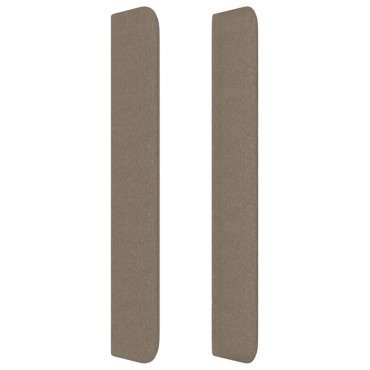 vidaXL Κεφαλάρι με Πτερύγια Taupe 183x16x118/128cm Υφασμάτινο 1 τεμ.