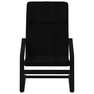 vidaXL Πολυθρόνα Relax Μαύρο Υφασμάτινη με Υποπόδιο 59x82x98cm 1 τεμ.