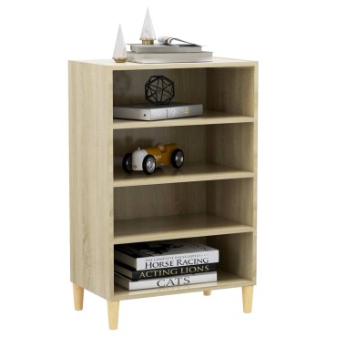 vidaXL Ραφιέρα Sonoma Δρυς 57x35x90cm από Μοριοσανίδα 1 τεμ.