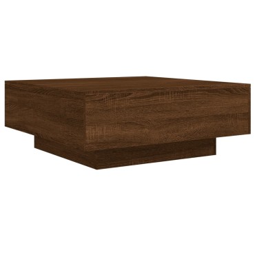 vidaXL Τραπεζάκι Σαλονιού Καφέ Δρυς 80x80x31cm Επεξεργασμένο Ξύλο 1 τεμ.
