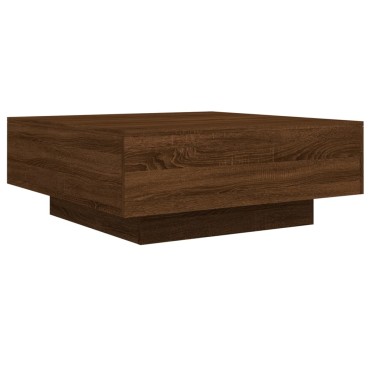 vidaXL Τραπεζάκι Σαλονιού Καφέ Δρυς 80x80x31cm Επεξεργασμένο Ξύλο 1 τεμ.