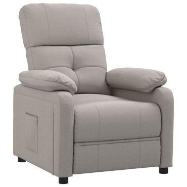 vidaXL Πολυθρόνα Ανακλινόμενη Taupe Υφασμάτινη 73x90x100cm 1 τεμ.