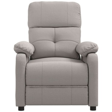 vidaXL Πολυθρόνα Ανακλινόμενη Taupe Υφασμάτινη 73x90x100cm 1 τεμ.