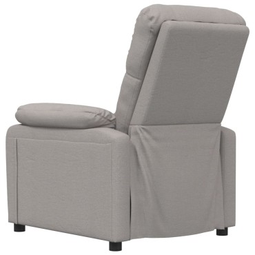 vidaXL Πολυθρόνα Ανακλινόμενη Taupe Υφασμάτινη 73x90x100cm 1 τεμ.