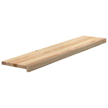 vidaXL Πατάκια Σκάλας 2 τεμ. 120x30x2 εκ. Ακατέργαστο Μασίφ Ξύλο Δρυός