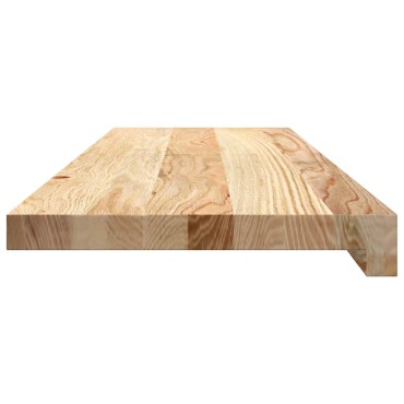 vidaXL Περβάζια παραθύρων 2 τεμ. 80x25x2 εκ. Ακατέργαστο Μασίφ Δρυός