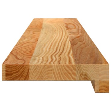 vidaXL Περβάζια παραθύρων 2 τεμ. Αν. Καφέ 100x15x2εκ. Μασίφ Ξύλο Δρυός