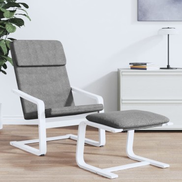 vidaXL Πολυθρόνα Relax Σκούρο Γκρι Υφασμάτινη 59x82x98cm 1 τεμ.