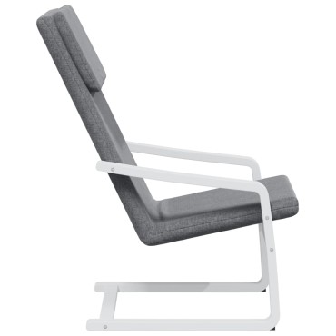 vidaXL Πολυθρόνα Relax Σκούρο Γκρι Υφασμάτινη 59x82x98cm 1 τεμ.